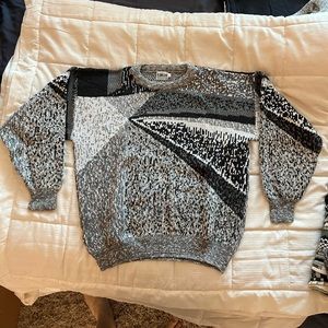 Super warm men’s sweater - Cotton blend, Made in USA